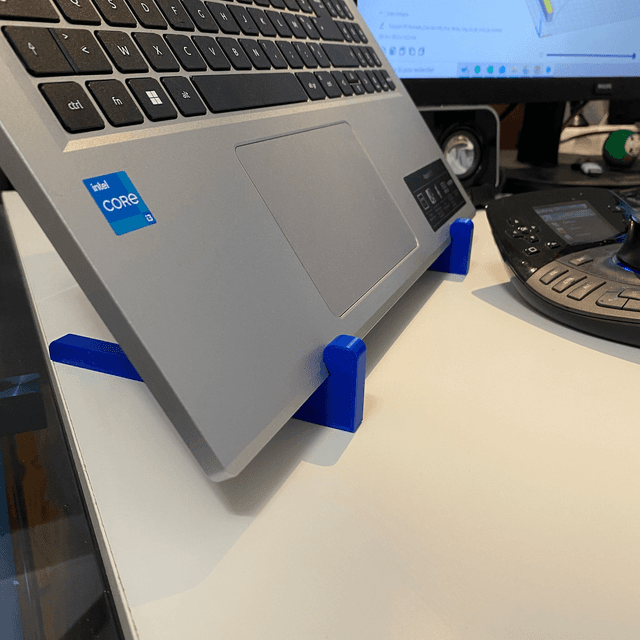 Support PC Nomade Bleu